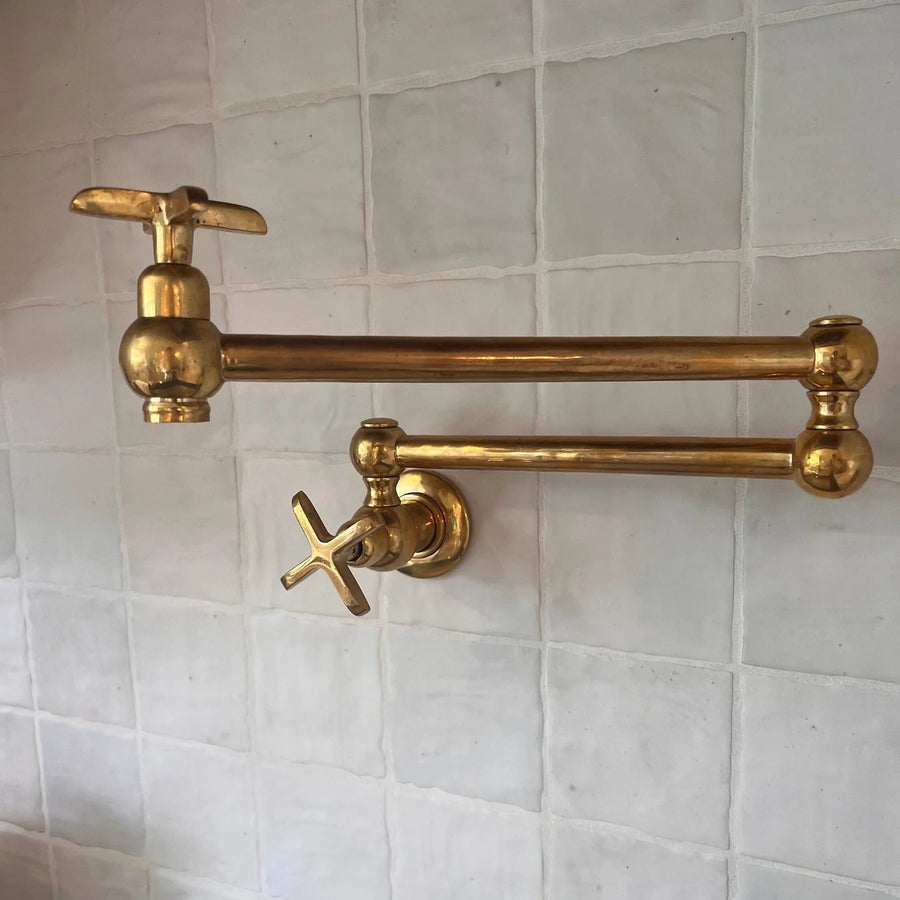 Unlacquered Brass Pot Filler